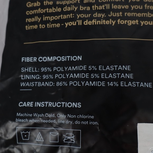 Truekind Daily Comfort Wireless Shaper Bra Womens XL Black Stretch Seamless - Picture 4 of 5